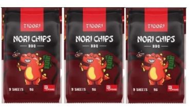 Tidori Nori Chips BBQ Flavour 5G, Pack Of 3